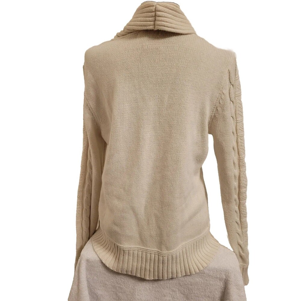 Chaps Denim Womens Large Cottagecore Sweater Mostly Cotton (Chest 39 X 24 Long) - Picture 2 of 7